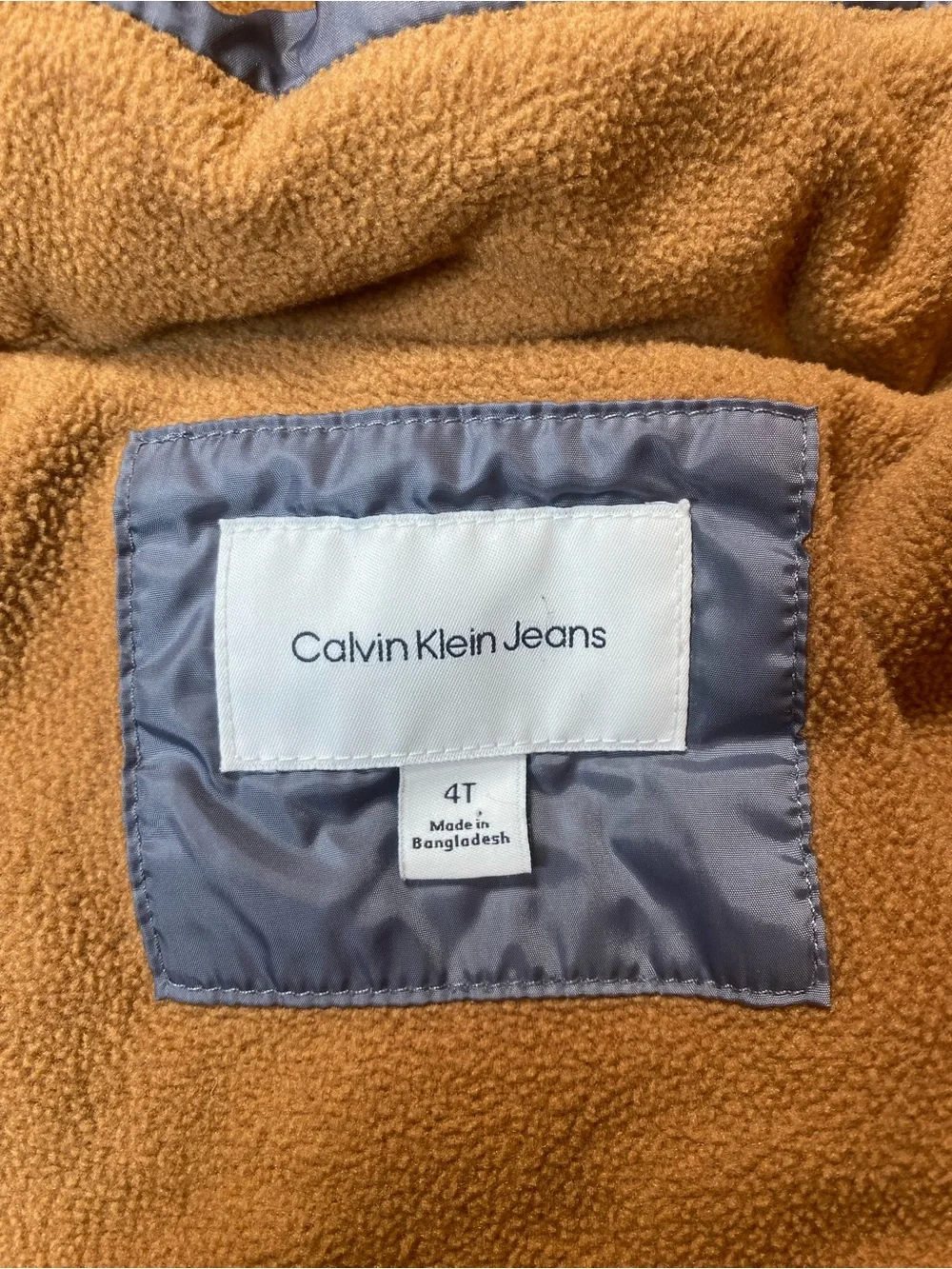 Calvin Klein Jeans Kids Quilted Light Gray Puffer Jacket. See description.